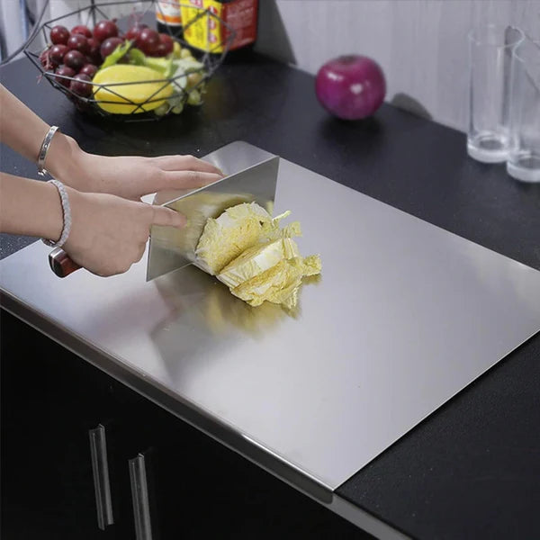 Premium Stainless Steel Cutting Board – Double-Sided Kitchen Chopping Board