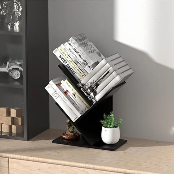 Modern Compact Desktop Book Organizer Shelf